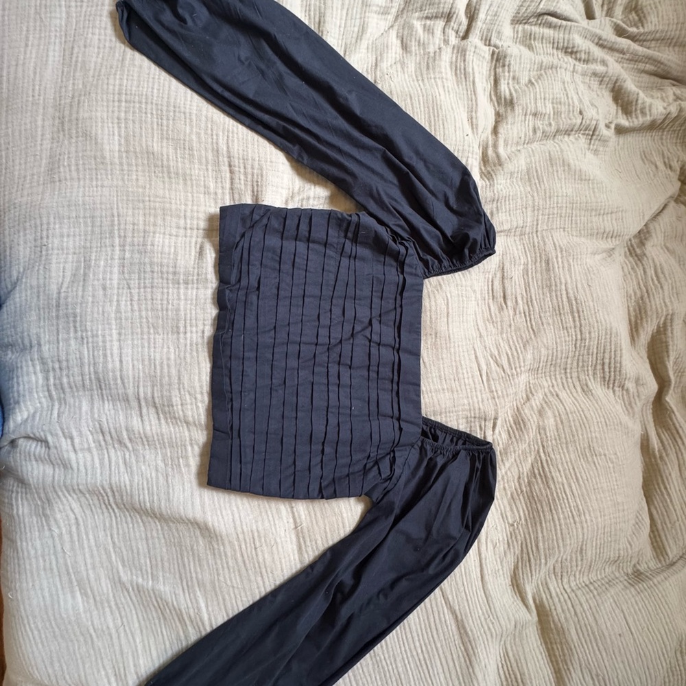 Black Long Sleeve Top